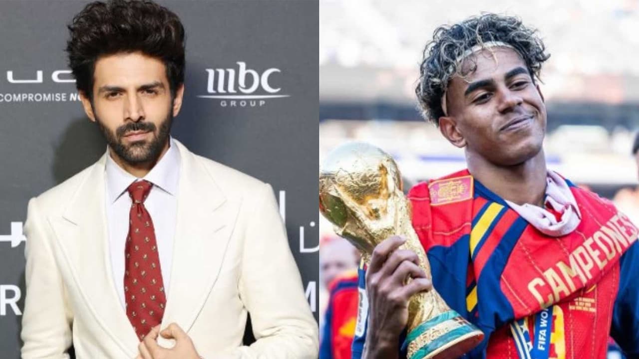Kartik Aaryan, Lamine Yamal (Photo/Instagram/@kartikaaryan,@fifaworldcup) Kartik Aaryan, Lamine Yamal (Photo/Instagram/@kartikaaryan,@fifaworldcup)