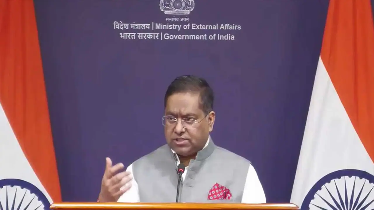 MEA spokesperson Randhir Jaiswal (Photo/Youtube@Ministry of External Affairs) MEA spokesperson Randhir Jaiswal (Photo/Youtube@Ministry of External Affairs)