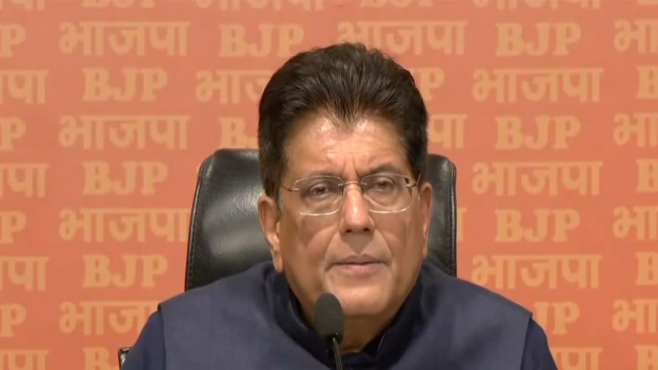 Union Minister Piyush Goyal (Photo: @BJP4India/X) Union Minister Piyush Goyal (Photo: @BJP4India/X)