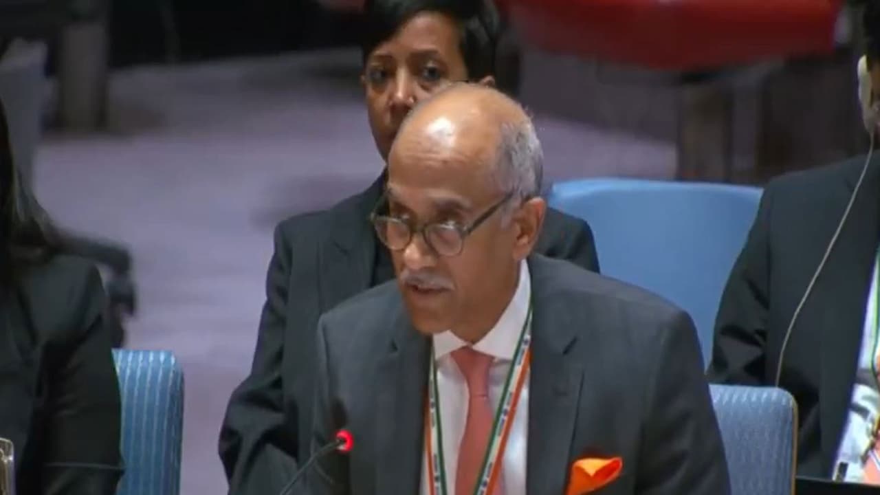 India’s Ambassador to the United Nations, Parvathaneni Harish, addresses the UN Security Council. (Image Source: UN Web TV) India’s Ambassador to the United Nations, Parvathaneni Harish, addresses the UN Security Council. (Image Source: UN Web TV)