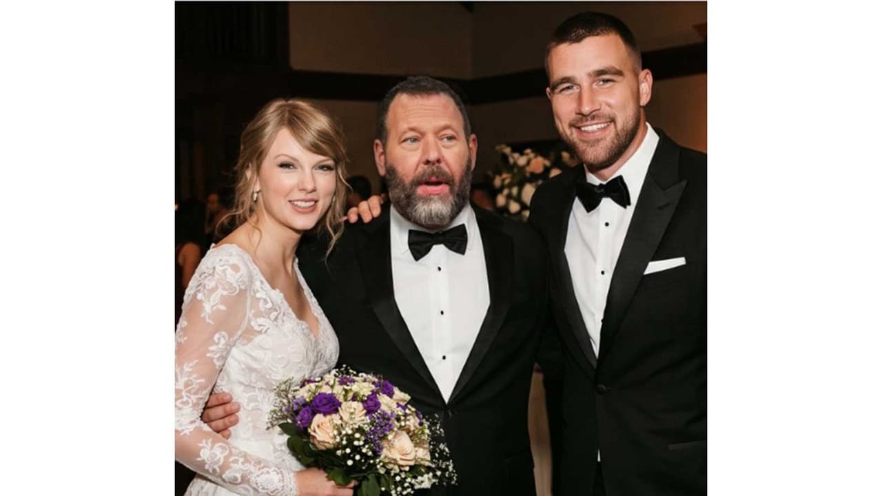 AI generated picture of Taylor Swift, Bert Kreischer, Travis Kelce (Photo/Instagram/ @bertkreischer) AI generated picture of Taylor Swift, Bert Kreischer, Travis Kelce (Photo/Instagram/ @bertkreischer)