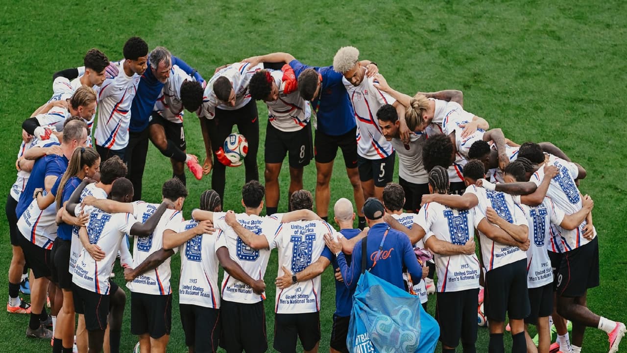 United States players in hurdle (Photo: X/@USMNT) United States players in hurdle (Photo: X/@USMNT)