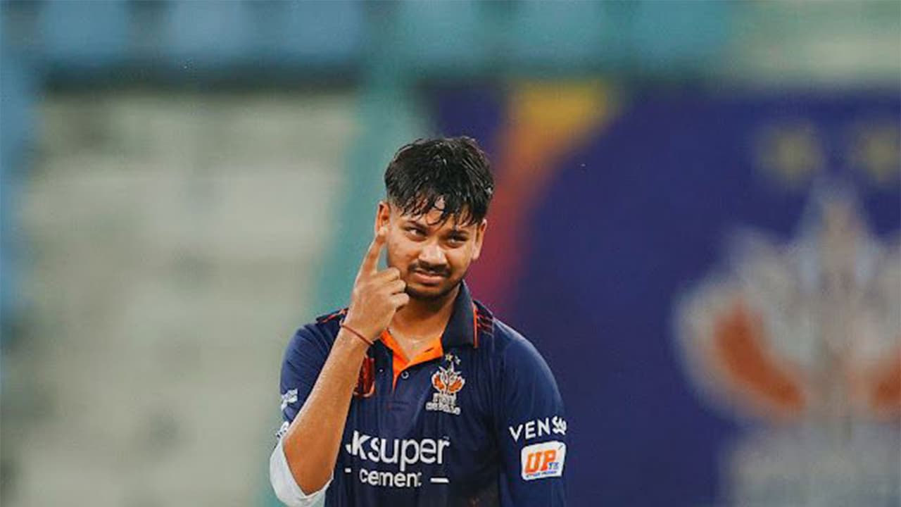 Kashi Rudras spinner Kartik Yadav. (Photo: Kashi Rudras) Kashi Rudras spinner Kartik Yadav. (Photo: Kashi Rudras)