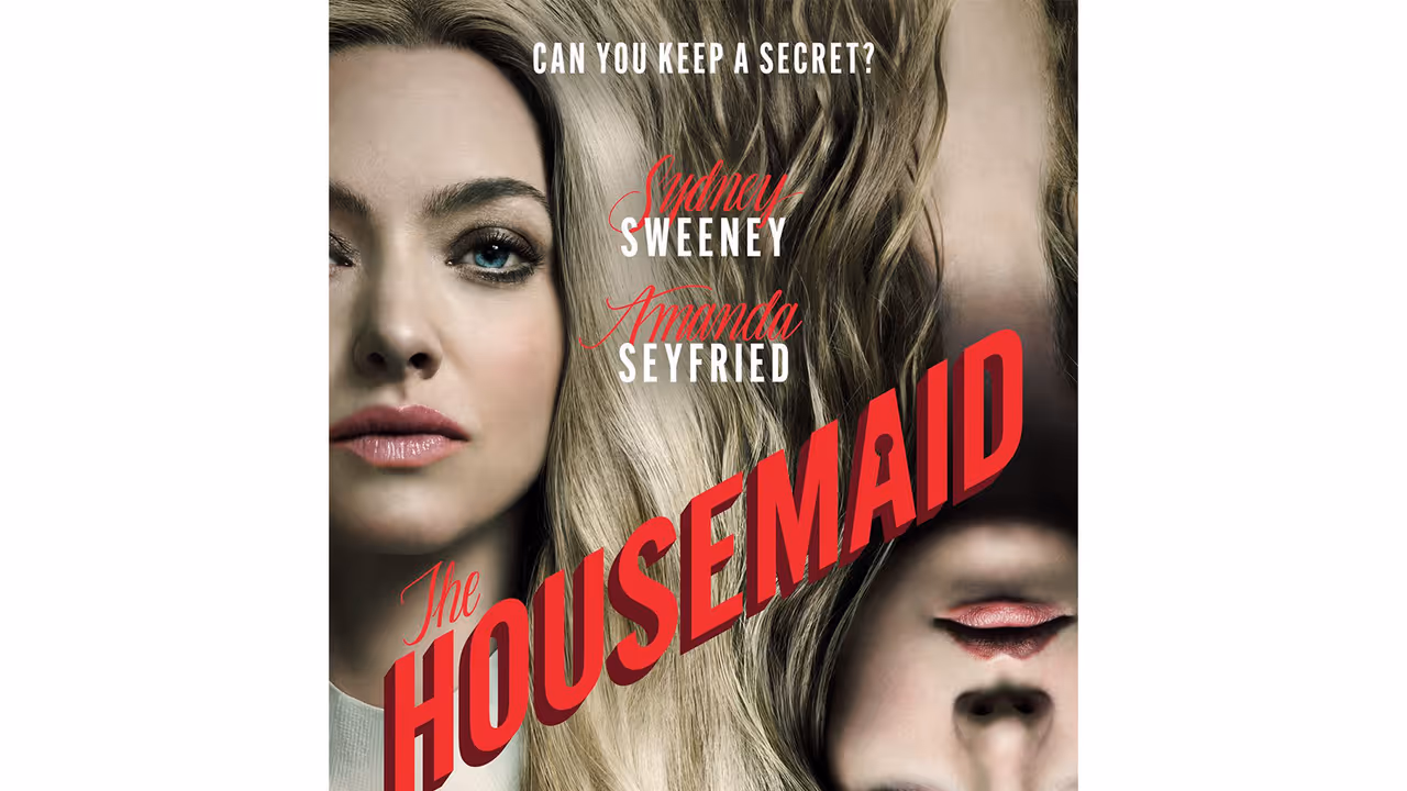 Poster of The Housemaid (Image source: PVRINOX Pictures team) Poster of The Housemaid (Image source: PVRINOX Pictures team)