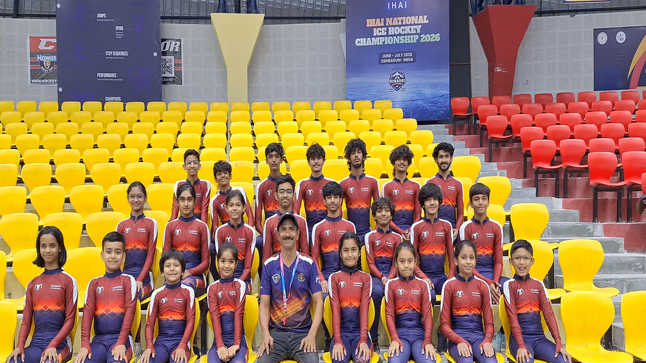 Gujarat's young skaters return from 21st National Ice Skating Championships with six medals. (Photo: ISAI) Gujarat's young skaters return from 21st National Ice Skating Championships with six medals. (Photo: ISAI)
