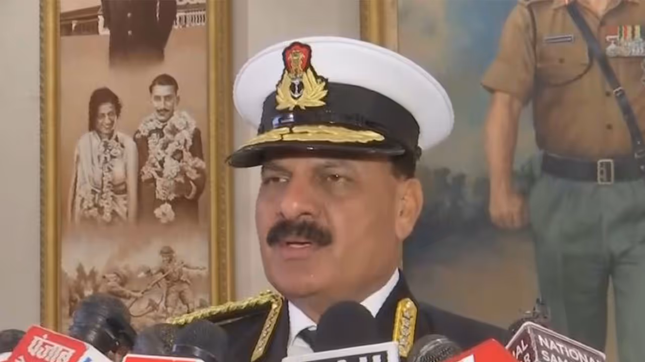 Chief of Naval Staff Admiral Dinesh K Tripathi (Photo/ANI) Chief of Naval Staff Admiral Dinesh K Tripathi (Photo/ANI)