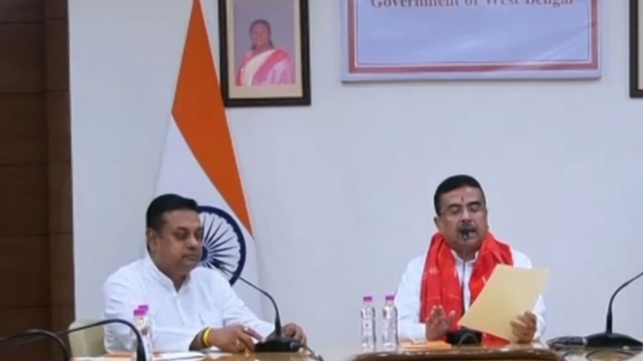 West Bengal Chief Minister Suvendu Adhikari with Puri MP Sambit Patra (Photo/ANI) West Bengal Chief Minister Suvendu Adhikari with Puri MP Sambit Patra (Photo/ANI)