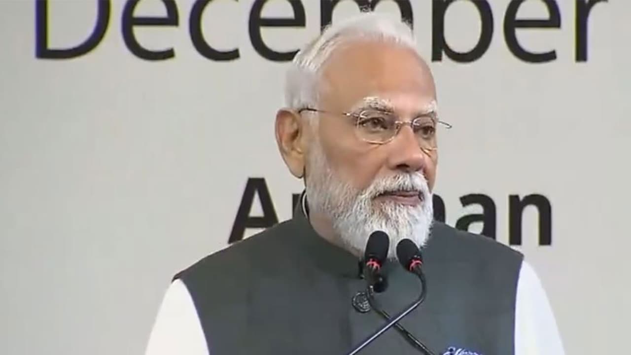 Prime Ministe Narendra Modi while adressing the India Jordan Business Forum in Amman (Photo/ANI) Prime Ministe Narendra Modi while adressing the India Jordan Business Forum in Amman (Photo/ANI)