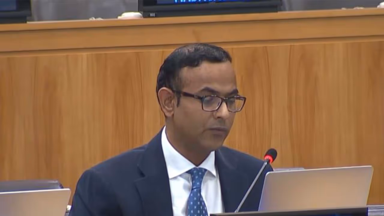 Counsellor at the Permanent Mission of India to the United Nations, Surendra Adhana (Photo/X/@IndiaUNNewYork) Counsellor at the Permanent Mission of India to the United Nations, Surendra Adhana (Photo/X/@IndiaUNNewYork)