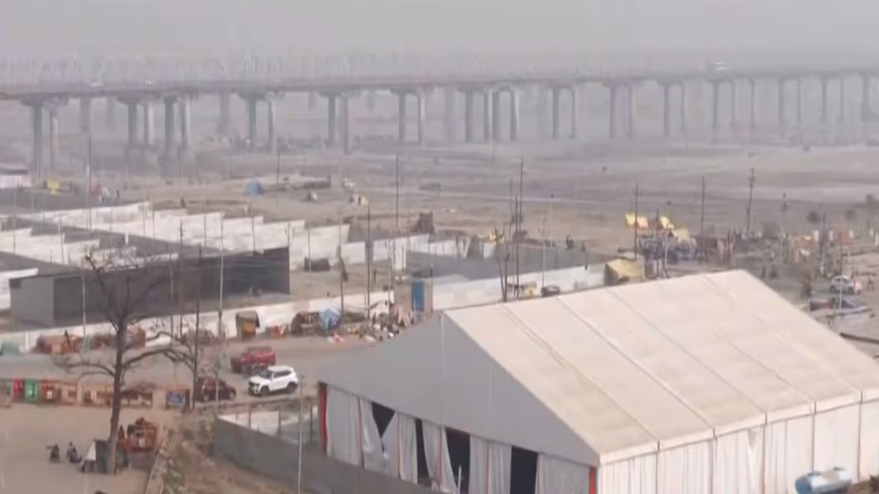 Preparations for Magh Mela 2026 (Photo/ANI) Preparations for Magh Mela 2026 (Photo/ANI)
