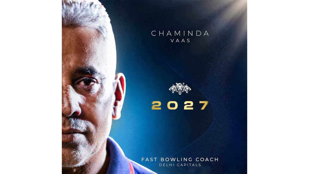 Chaminda Vaas (X/@DelhiCapitals) Chaminda Vaas (X/@DelhiCapitals)
