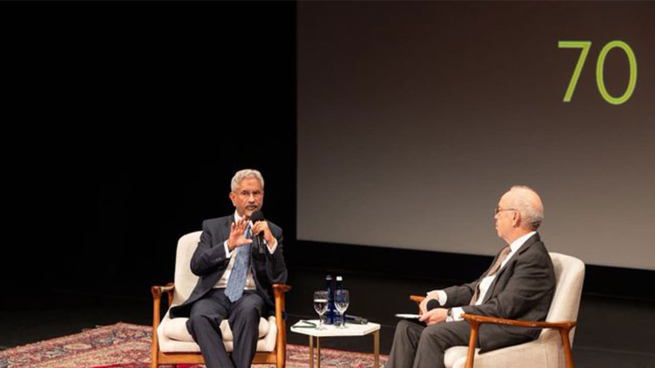 EAM Jaishankar speaks during an event in New York. (Photo: X/@DrSJaishankar) EAM Jaishankar speaks during an event in New York. (Photo: X/@DrSJaishankar)
