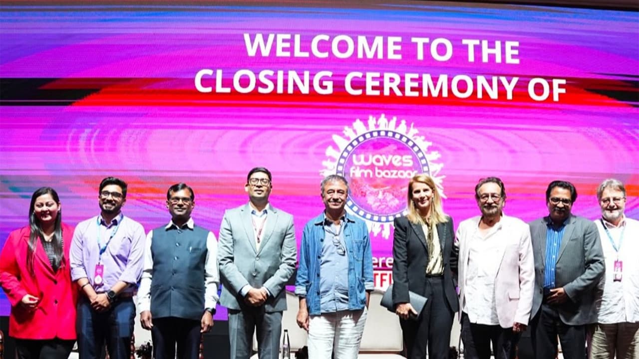 Waves Film Bazaar closing ceremony (Photo/Instagram@nfdcindia) Waves Film Bazaar closing ceremony (Photo/Instagram@nfdcindia)