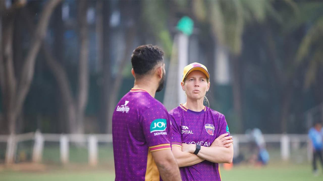 Abhishek Nayar and Meg Lanning (Photo: ANI) Abhishek Nayar and Meg Lanning (Photo: ANI)