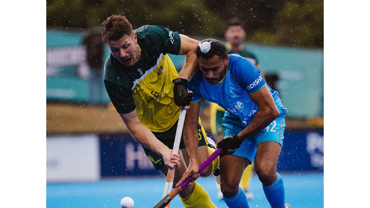 India and Australia in action. (Photo: HI Media) India and Australia in action. (Photo: HI Media)