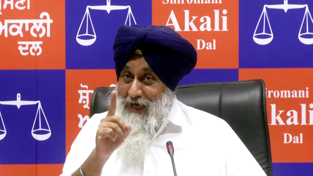 Shiromani Akali Dal (SAD) president Sukhbir Singh Badal (Photo/ANI)