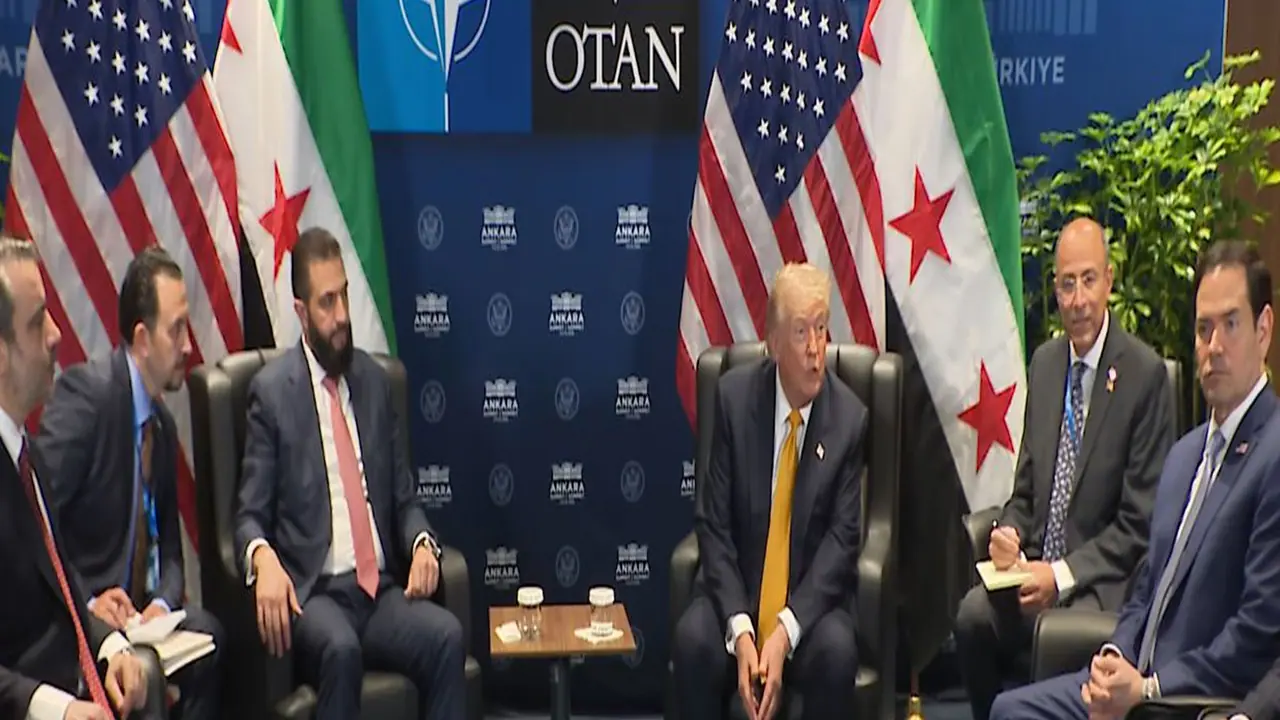 US president Donald Trump with Syria President Ahmed al Sharaa(Photo/WhiteHouse Youtube) US president Donald Trump with Syria President Ahmed al Sharaa(Photo/WhiteHouse Youtube)