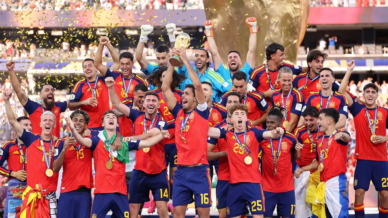 Spain players celebrating after becoming FIFA World Cup 2026 champions (Photo: X/@FIFA) Spain players celebrating after becoming FIFA World Cup 2026 champions (Photo: X/@FIFA)