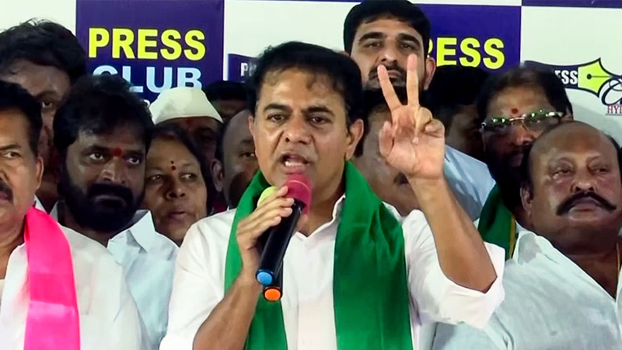 Bharat Rashtra Samithi (BRS) Working President KT Rama Rao (File Photo/ANI) Bharat Rashtra Samithi (BRS) Working President KT Rama Rao (File Photo/ANI)