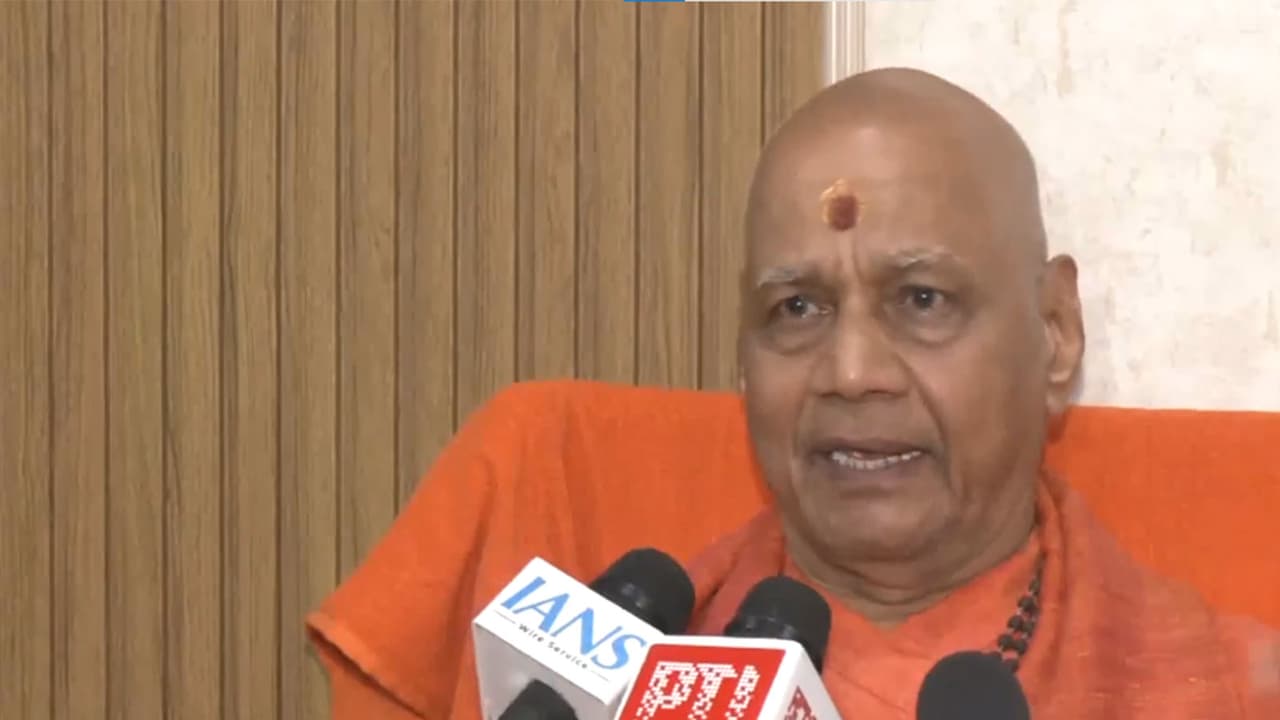 Shri Ram Janmabhoomi Teerth Kshetra Trust Treasurer Swami Govind Dev Giri Ji Maharaj (Photo/ANI) Shri Ram Janmabhoomi Teerth Kshetra Trust Treasurer Swami Govind Dev Giri Ji Maharaj (Photo/ANI)