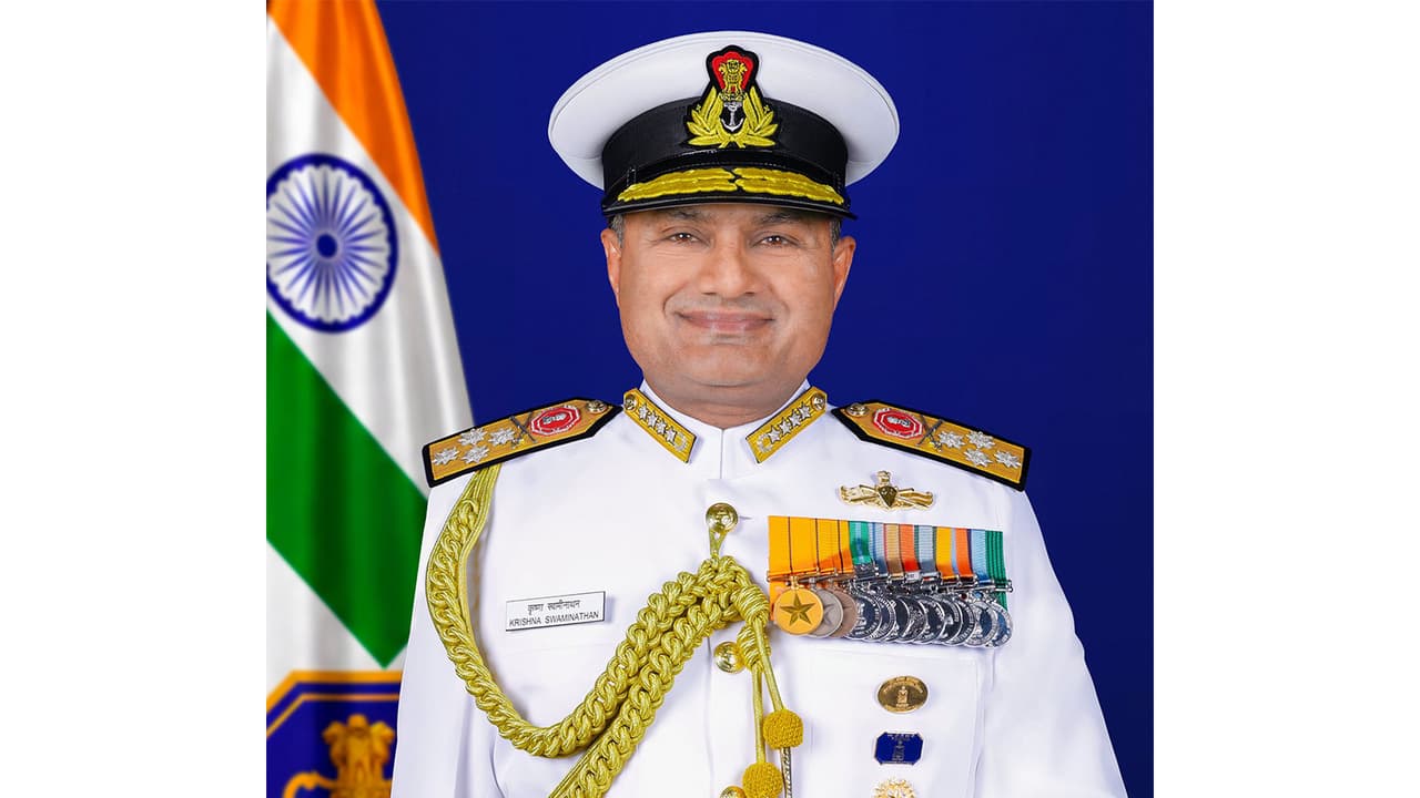 Chief of the Naval Staff (CNS) Admiral Krishna Swaminathan (Photo/IndianNavy) Chief of the Naval Staff (CNS) Admiral Krishna Swaminathan (Photo/IndianNavy)