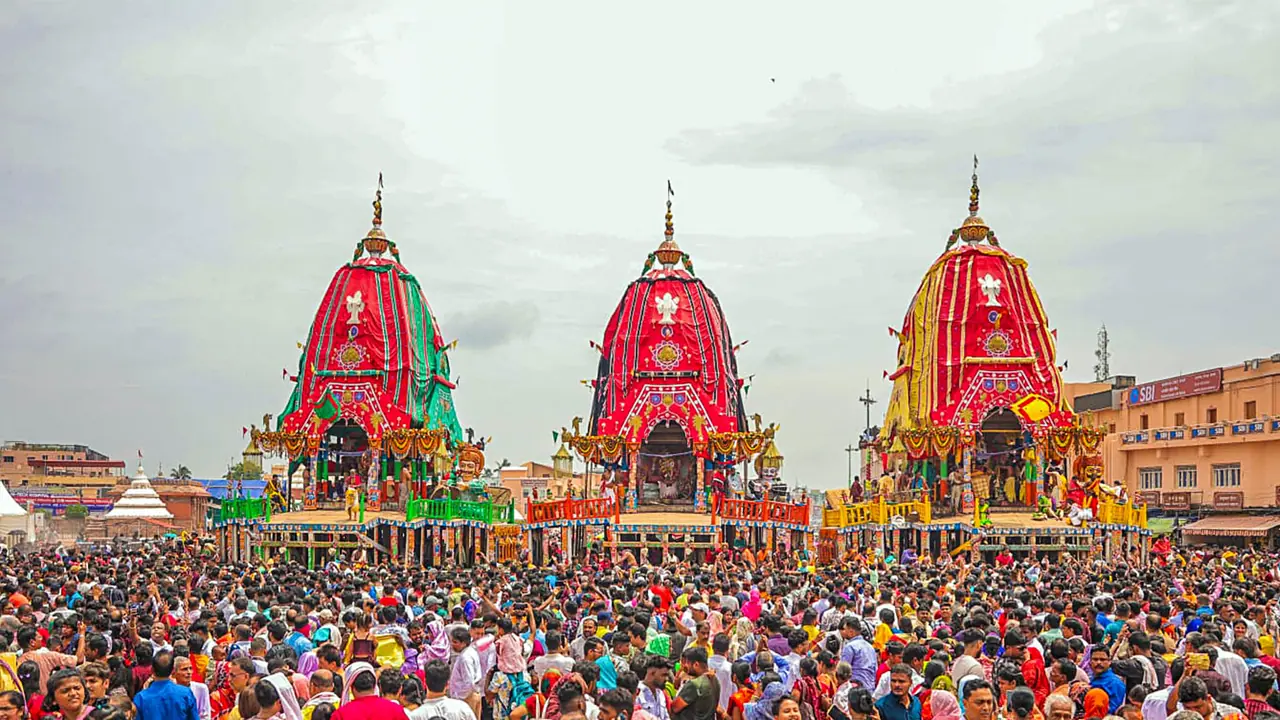 Visual of Puri Rath Yatra (Photo/ANI) Visual of Puri Rath Yatra (Photo/ANI)