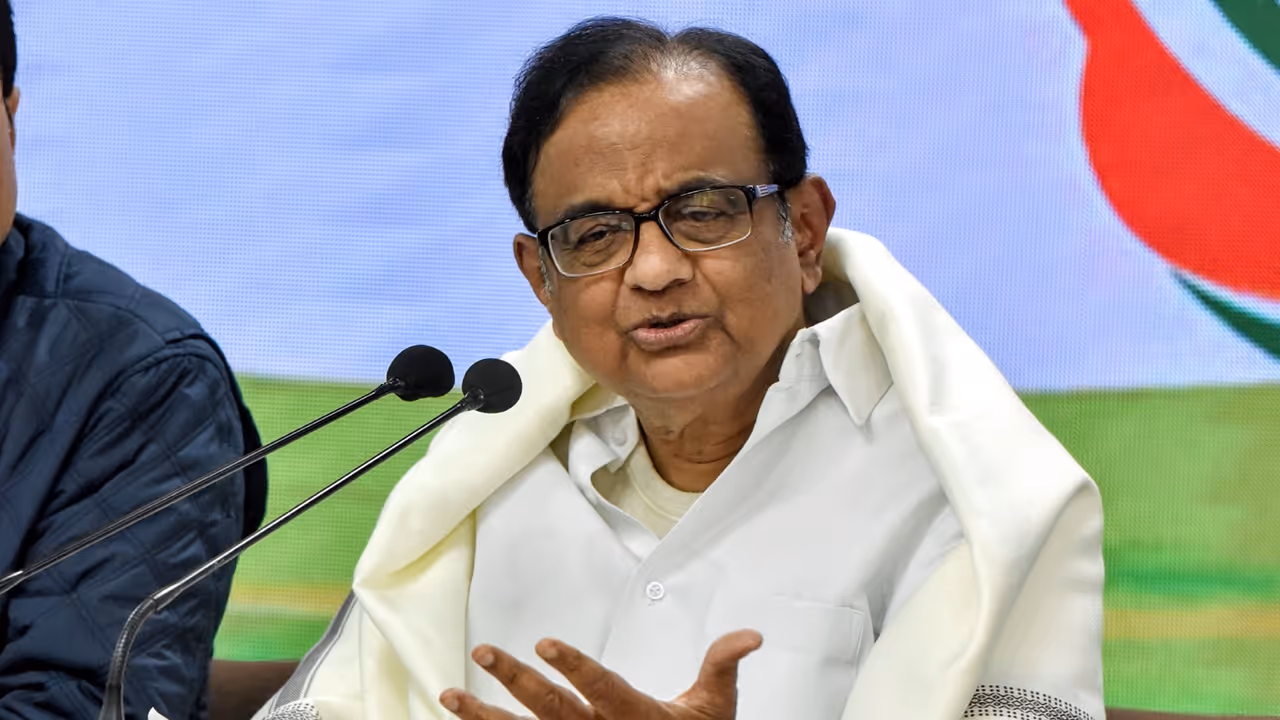 Congress Rajya Sabha MP P Chidambaram (File photo/ANI) Congress Rajya Sabha MP P Chidambaram (File photo/ANI)