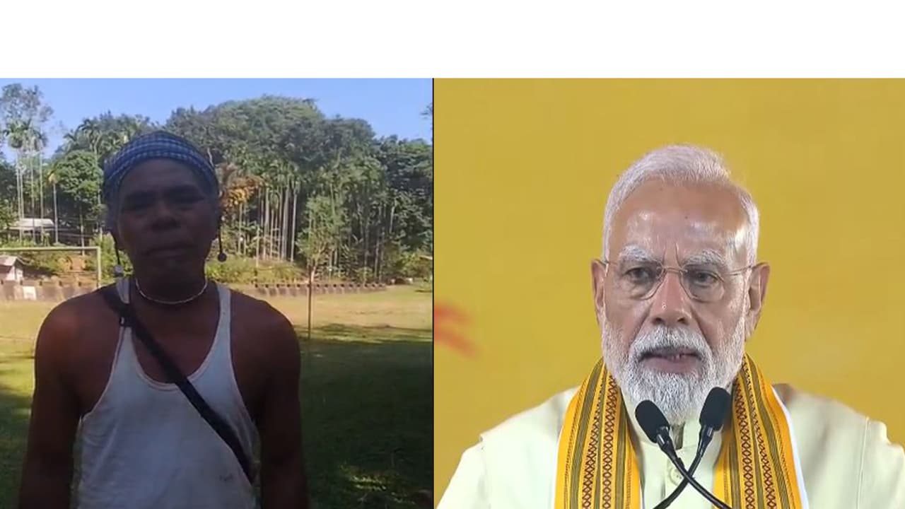 Kamal Chekjing Sangma (L) PM Narendra Modi (Photo/PR team/ANI) Kamal Chekjing Sangma (L) PM Narendra Modi (Photo/PR team/ANI)