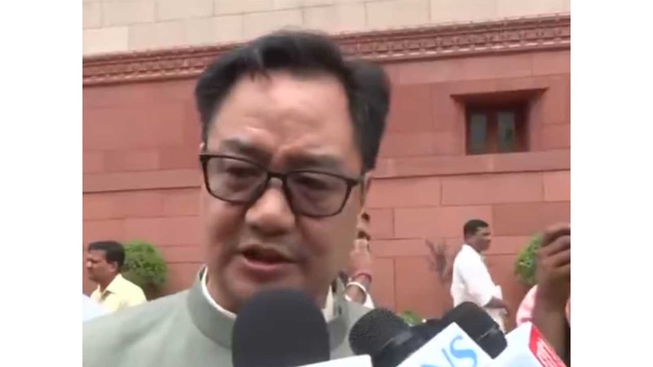 Union Minister Kiren Rijiju (Photo/ANI) Union Minister Kiren Rijiju (Photo/ANI)