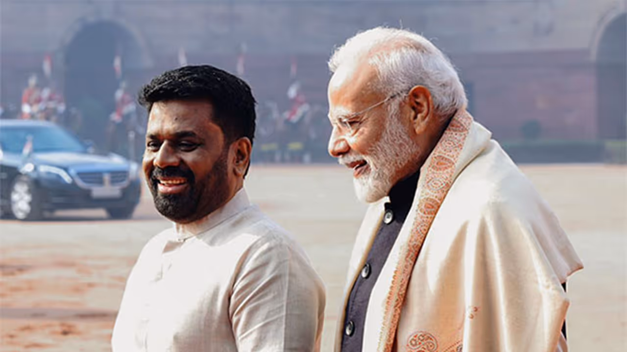 PM Narendra Modi and Sri Lankan President Anura Kumara Dissanayake at Rashtrapati Bhavan (File Photo/ANI)
