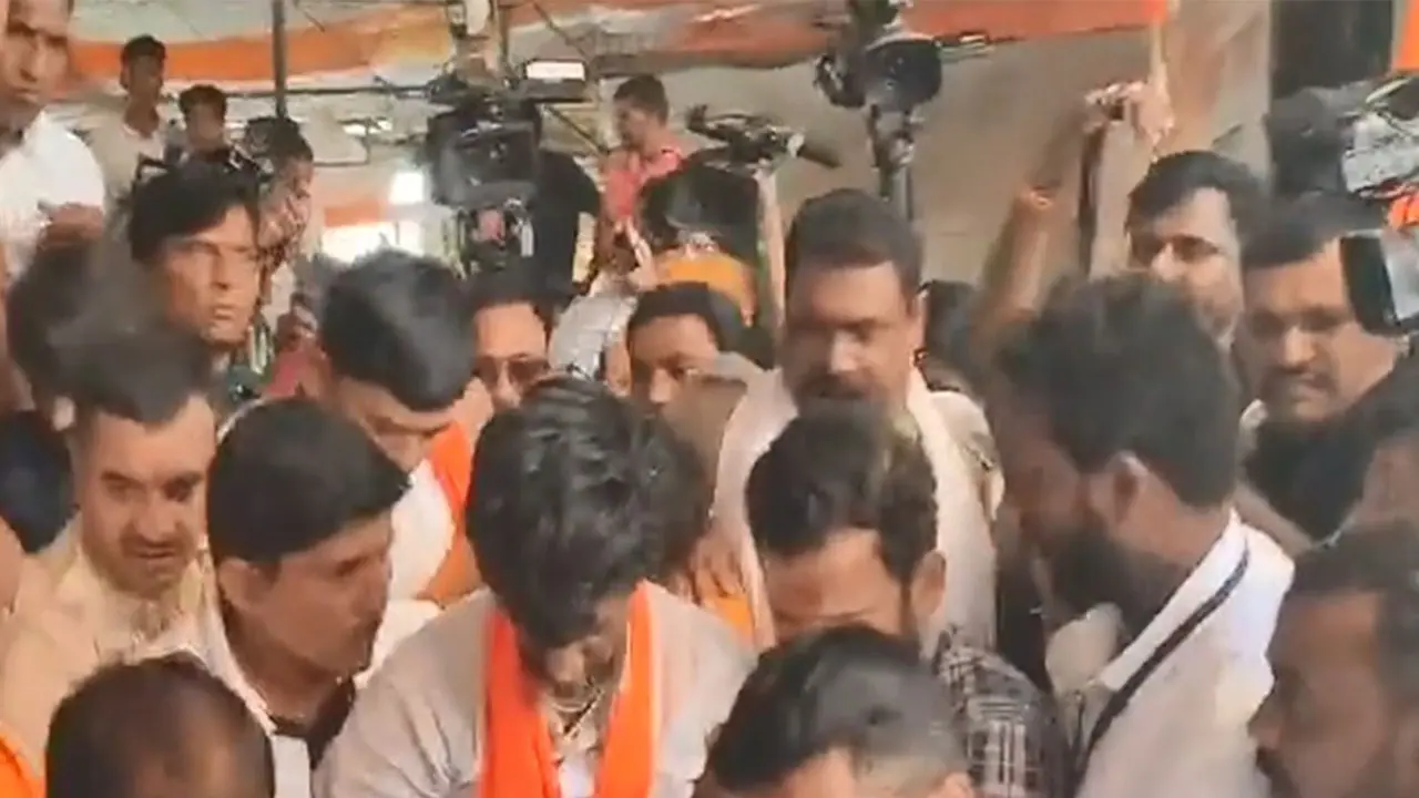 Maratha quota activist Manoj Jarange Patil (Photo/ANI) Maratha quota activist Manoj Jarange Patil (Photo/ANI)