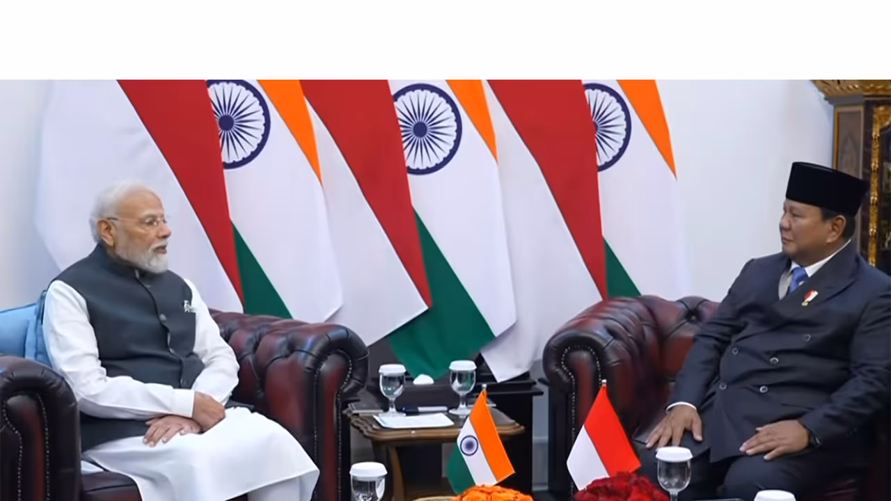 PM Modi holds bilateral meeting with Indonesian President Subianto (Photo/Youtube/@NarendraModi) PM Modi holds bilateral meeting with Indonesian President Subianto (Photo/Youtube/@NarendraModi)