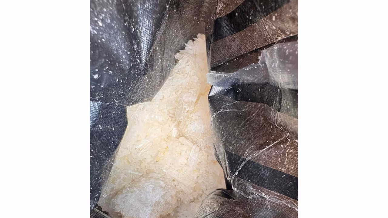Seized white coloured crystalline narcotics substance (Photo/DRI Indore zonal unit) Seized white coloured crystalline narcotics substance (Photo/DRI Indore zonal unit)