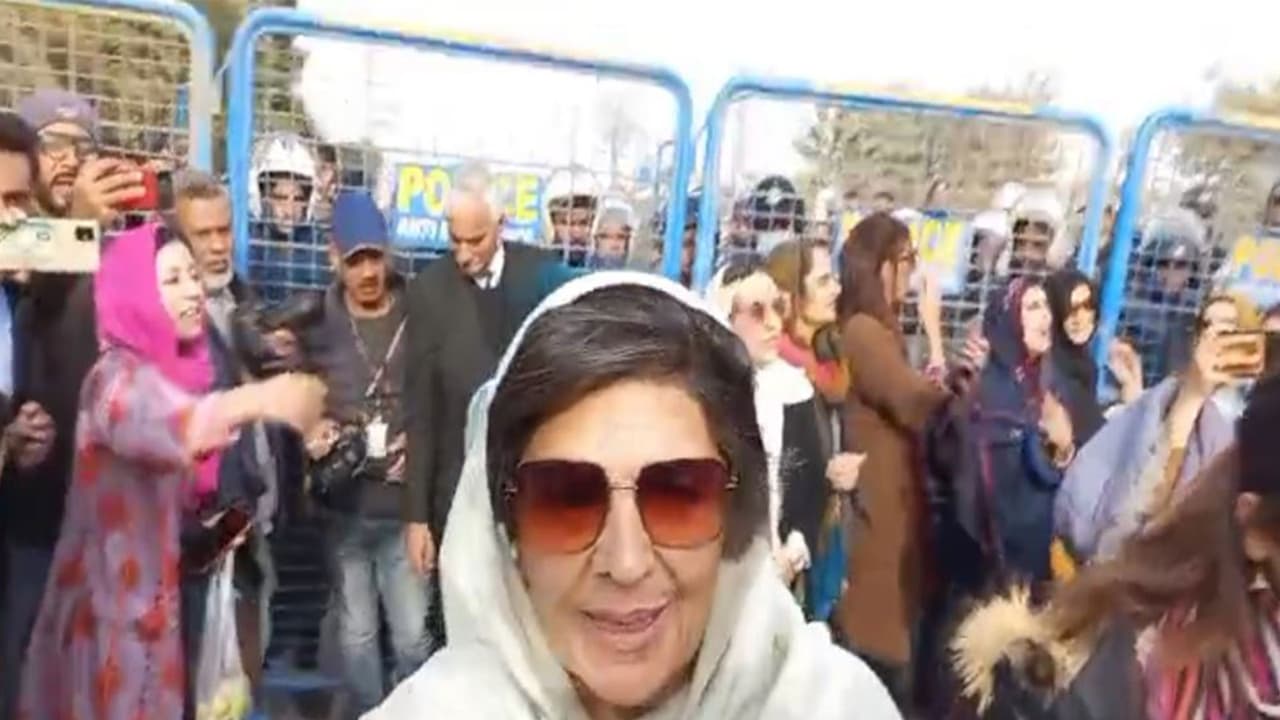 Imran Khan’s sisters stage protest outside Adiala Jail (Photo/ANI) Imran Khan’s sisters stage protest outside Adiala Jail (Photo/ANI)