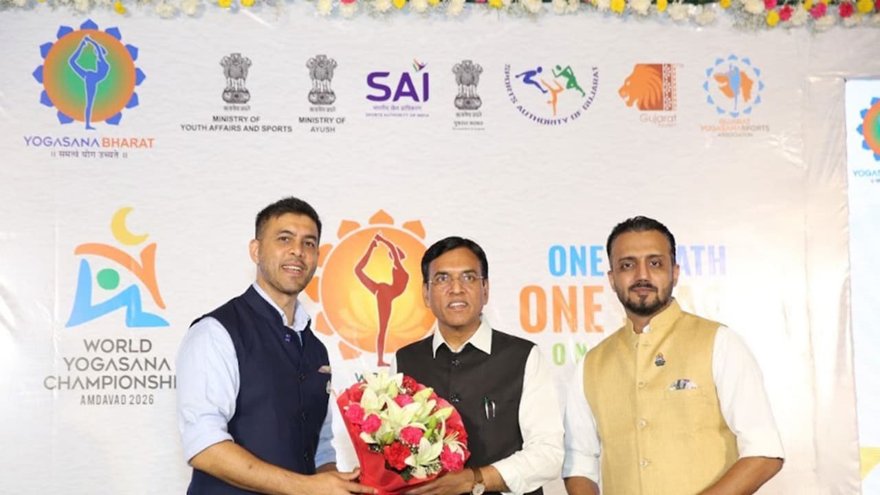 India unveils first ever World Yogasana Championship 2026. (Photo/SAI media) India unveils first ever World Yogasana Championship 2026. (Photo/SAI media)