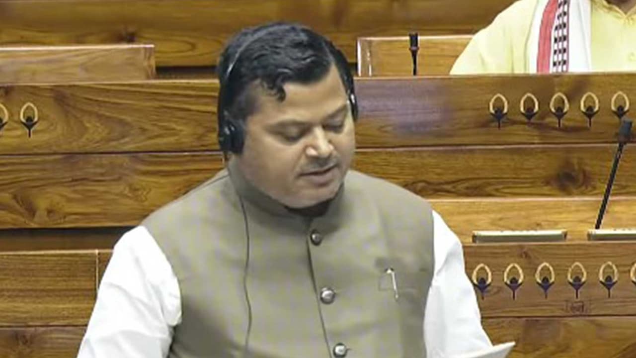 MoS for Jal Shakti Raj Bhushan Chaudhary (Photo/Sansad TV) MoS for Jal Shakti Raj Bhushan Chaudhary (Photo/Sansad TV)