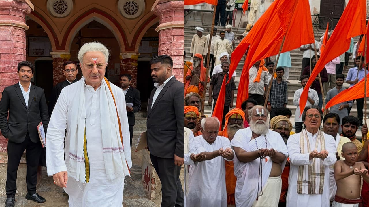 Anupam Kher wraps film shooting (Photo/Instagram@anupampkher) Anupam Kher wraps film shooting (Photo/Instagram@anupampkher)
