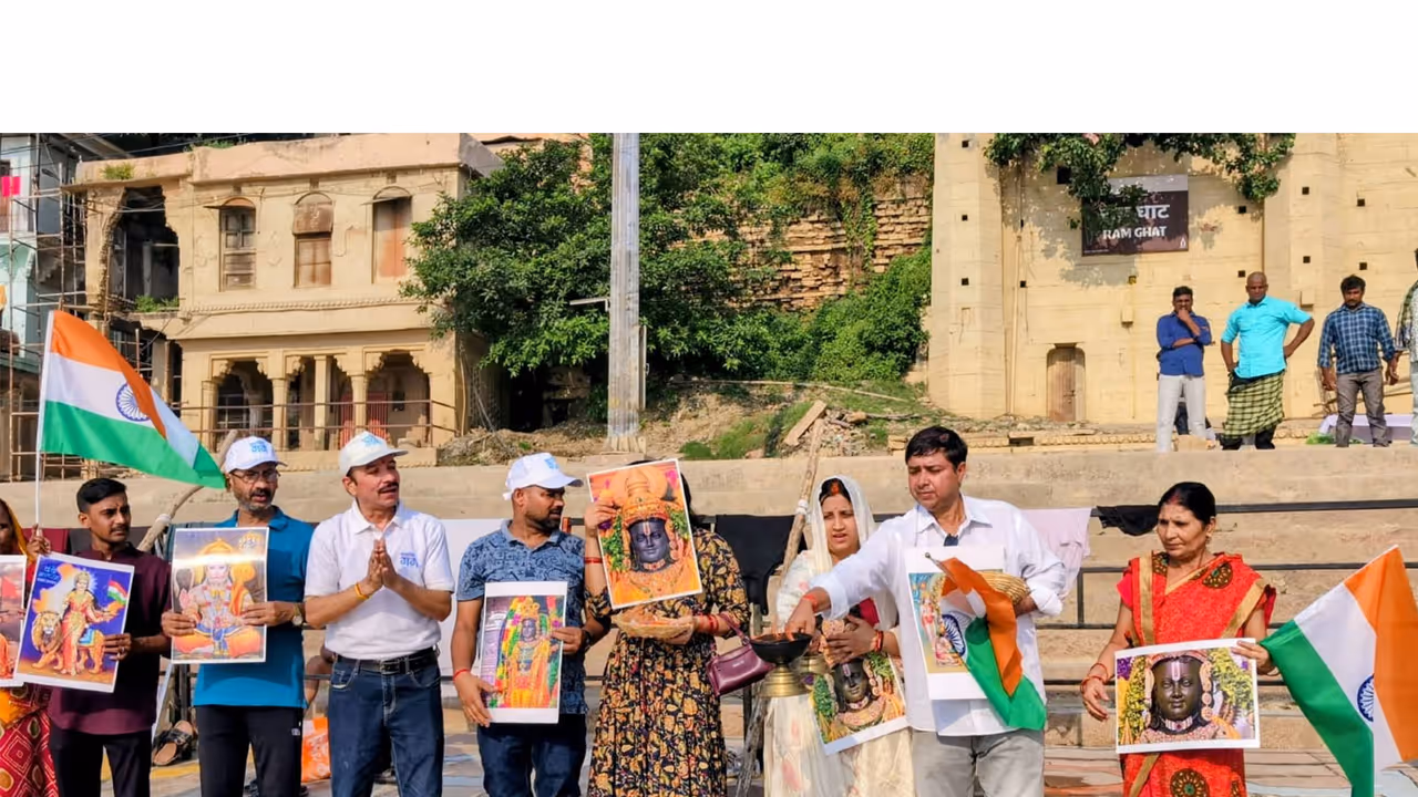 Namami Gange launches cleanliness drive at Ramghat on Vijayadashami (Photo: Rajesh Shukla Namami Gange Varanasi) Namami Gange launches cleanliness drive at Ramghat on Vijayadashami (Photo: Rajesh Shukla Namami Gange Varanasi)