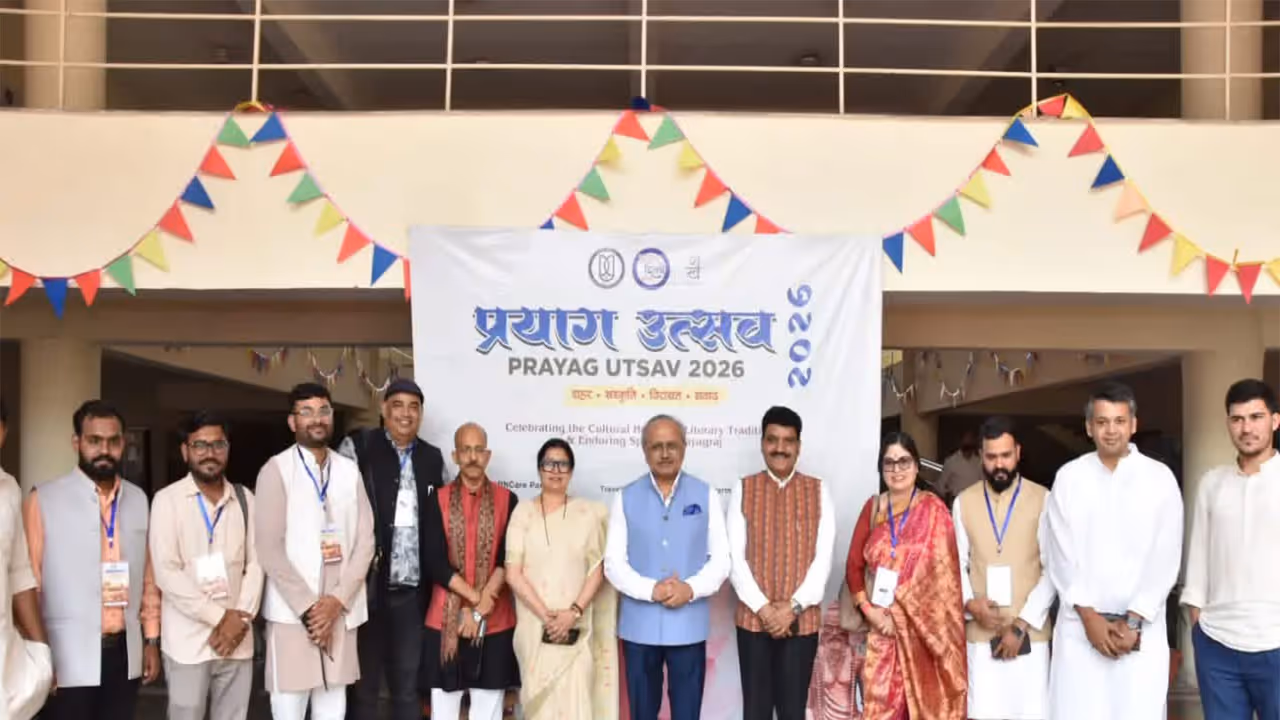 ‘Prayag Utsav 2026’, organised as part of ‘Prayag Delhi Sangam 2026’ (Photo: ANI) ‘Prayag Utsav 2026’, organised as part of ‘Prayag Delhi Sangam 2026’ (Photo: ANI)