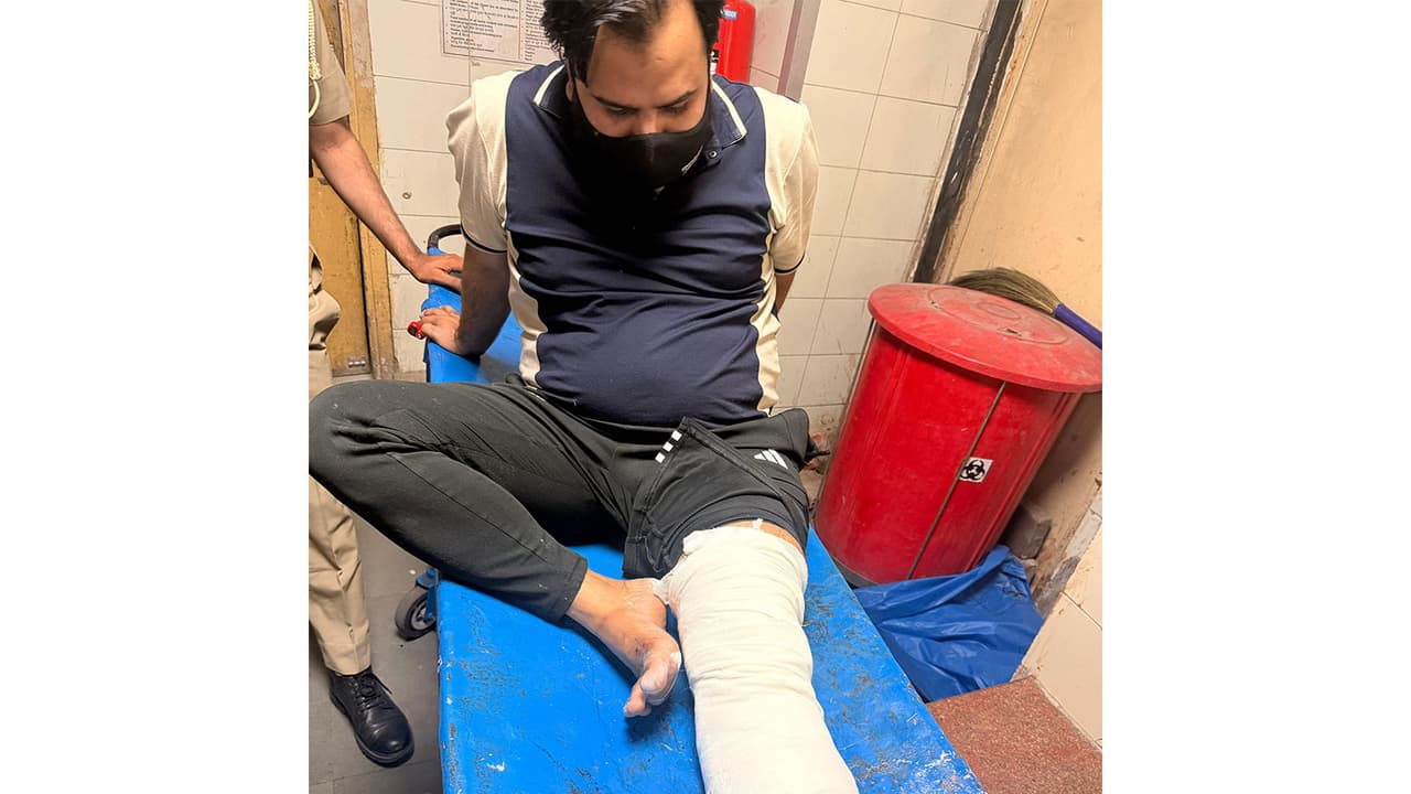 Accused Amir alias Saleem alias Tillan, an associate of jailed gangster Hasim Baba, in the custody of Delhi Police Crime Branch. (Photo/Delhi Police) Accused Amir alias Saleem alias Tillan, an associate of jailed gangster Hasim Baba, in the custody of Delhi Police Crime Branch. (Photo/Delhi Police)