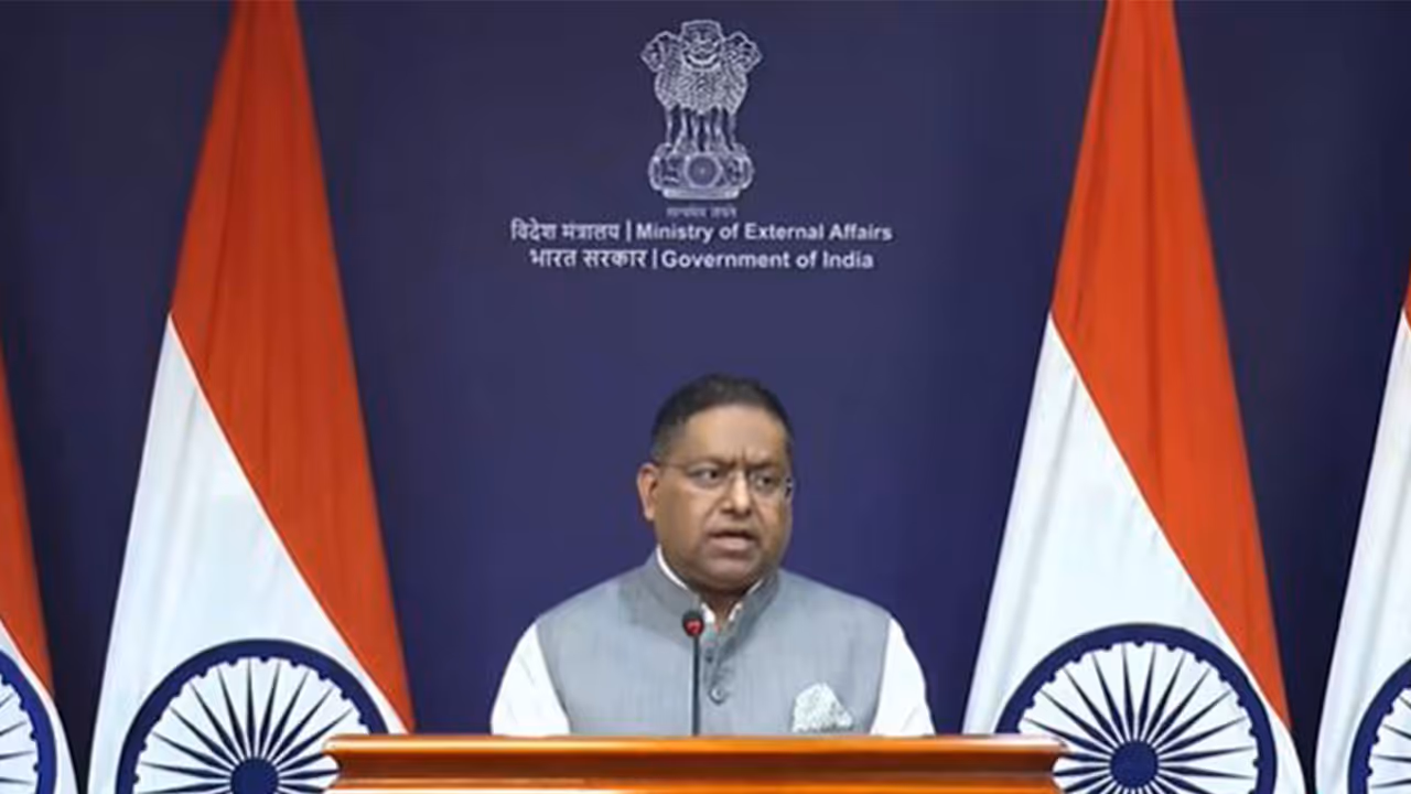 Ministry of External Affairs Spokesperson Randhir Jaiswal (Photo/Youtube@MEAIndia) Ministry of External Affairs Spokesperson Randhir Jaiswal (Photo/Youtube@MEAIndia)