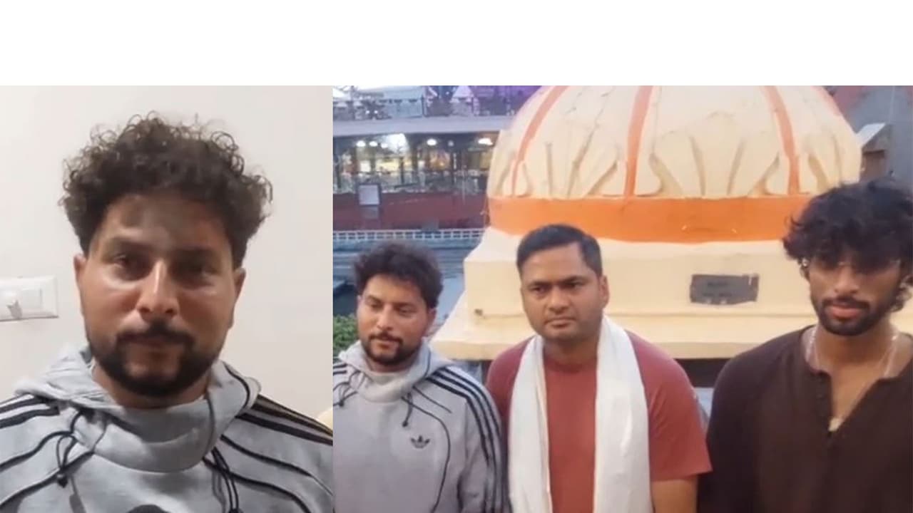 Cricketers Kuldeep Yadav and Tilak Varma (Image source: ANI) Cricketers Kuldeep Yadav and Tilak Varma (Image source: ANI)