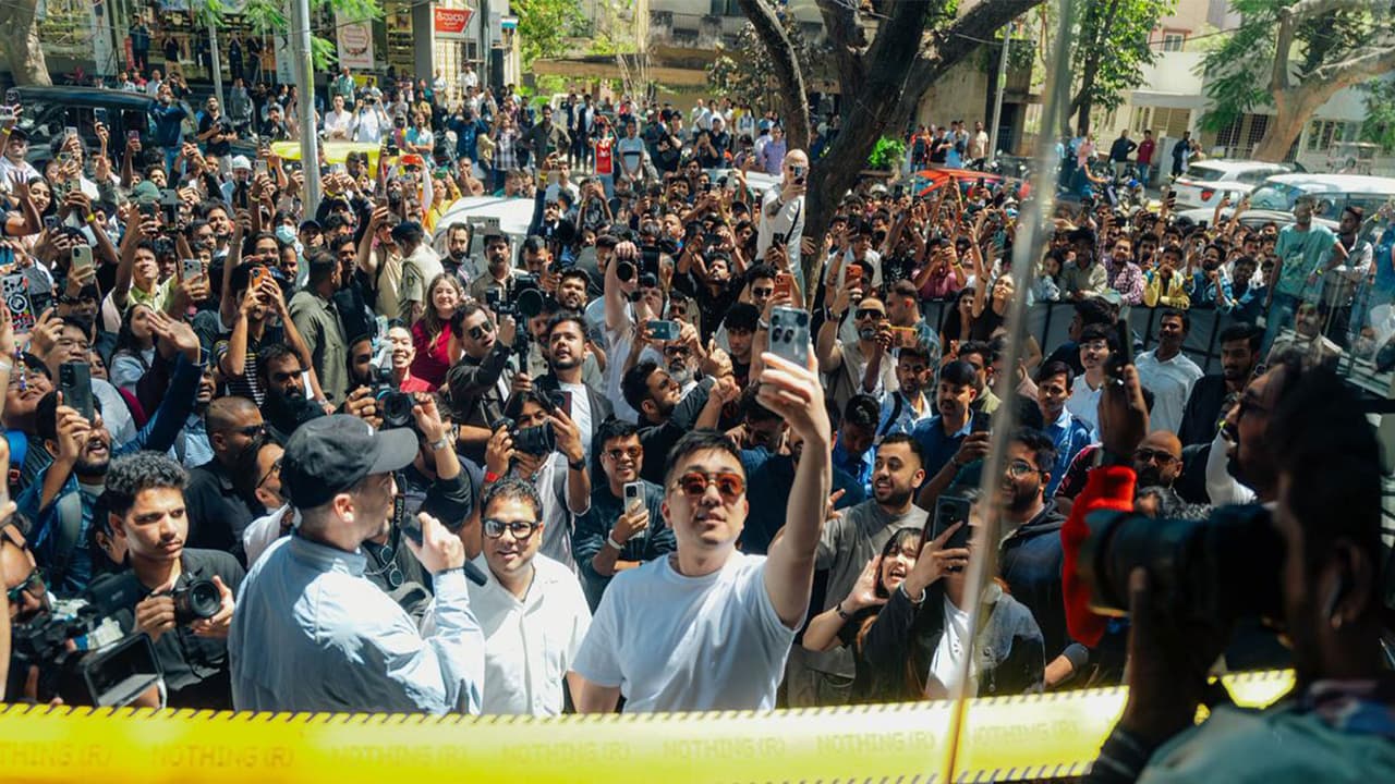 Carl Pei, CEO, Nothing inaugurates the store in Bengaluru (Photo/Nothing) Carl Pei, CEO, Nothing inaugurates the store in Bengaluru (Photo/Nothing)