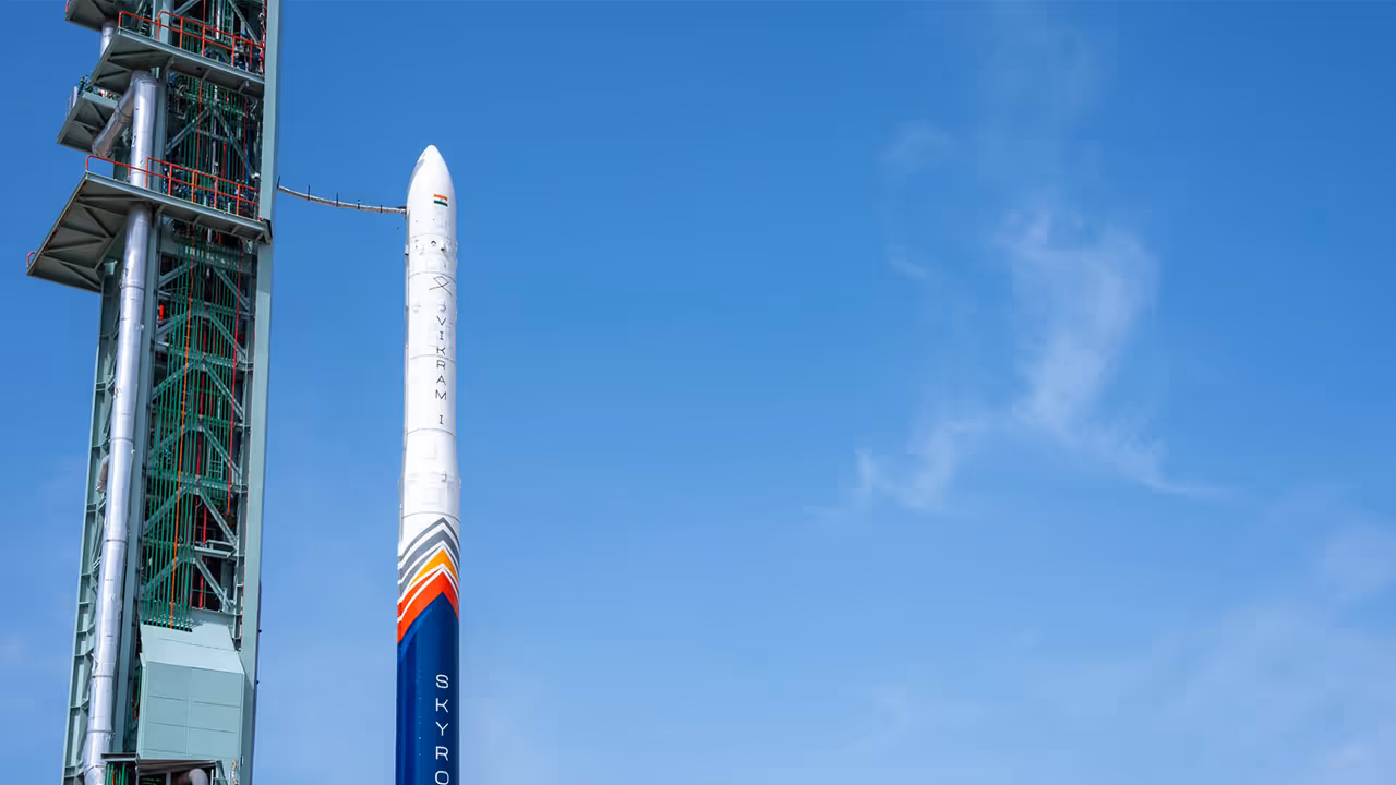 India's first privately developed orbital class rocket, Vikram 1 (Photo/X/@SGinIndia) India's first privately developed orbital class rocket, Vikram 1 (Photo/X/@SGinIndia)