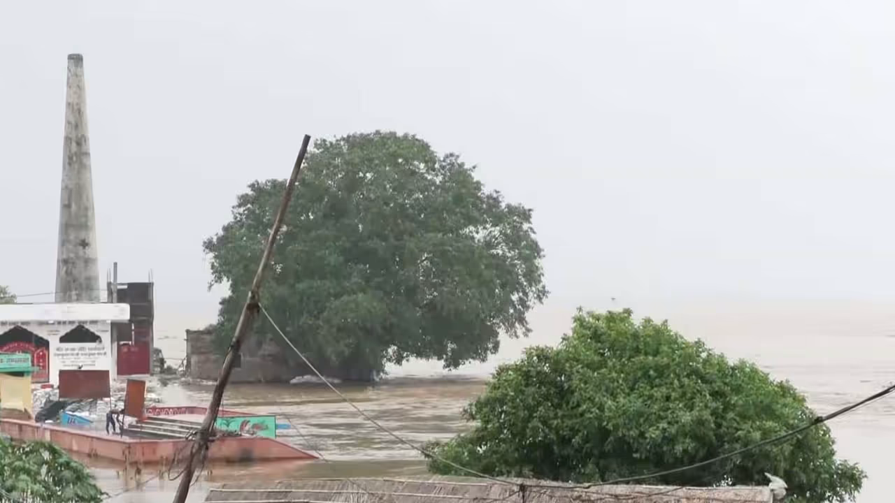 Visual from Ganga River in Bihar (Photo/ANI) Visual from Ganga River in Bihar (Photo/ANI)