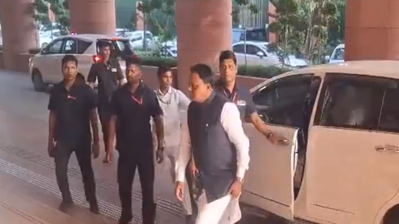 Odisha CM Mohan Charan Majhi arrived for the meeting (Photo/ANI) Odisha CM Mohan Charan Majhi arrived for the meeting (Photo/ANI)