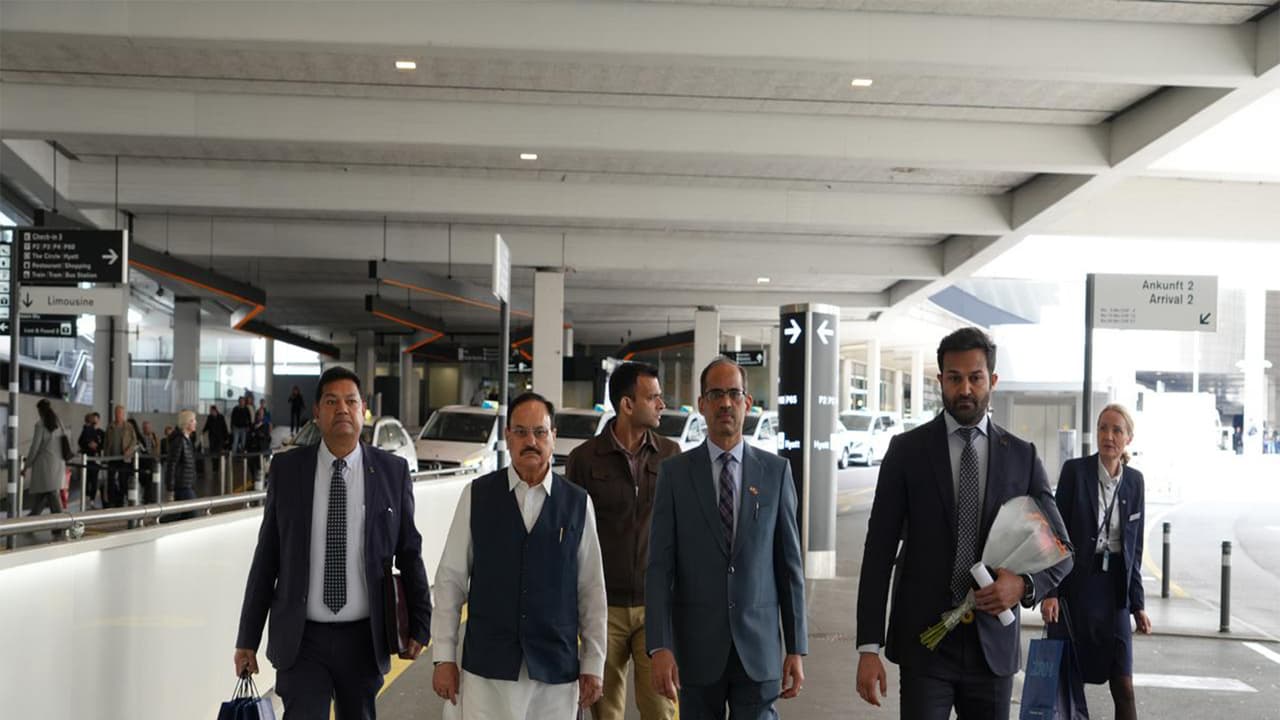 Union Health Minister JP Nadda in Switzerland (Photo/X@JPNadda) Union Health Minister JP Nadda in Switzerland (Photo/X@JPNadda)