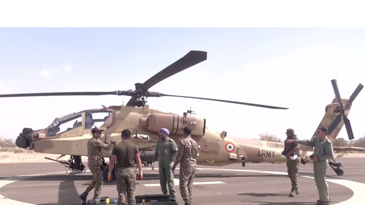 Visual from Brahmastra exercise of Indian army (Photo/ANI) Visual from Brahmastra exercise of Indian army (Photo/ANI)