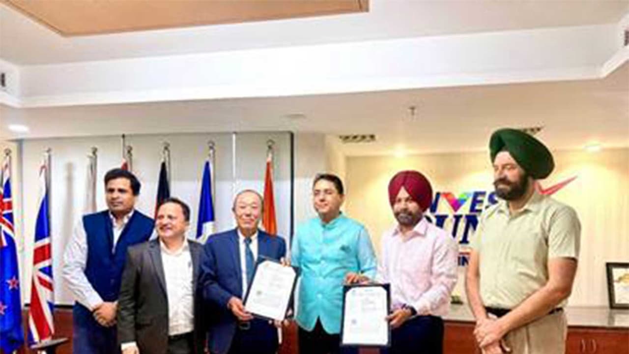 NICDC Logistics Data Services Limited (NLDSL) and the Directorate of Industries & Commerce, Government of Punjab, signed a Memorandum of Understanding (Photo/ANI) NICDC Logistics Data Services Limited (NLDSL) and the Directorate of Industries & Commerce, Government of Punjab, signed a Memorandum of Understanding (Photo/ANI)