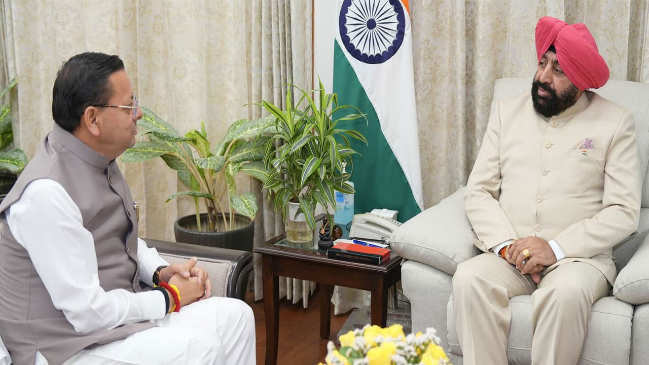 Uttarakhand Chief Minister Pushkar Singh Dhami with Governor Gurmit Singh (Photo/x/@pushkardhami) Uttarakhand Chief Minister Pushkar Singh Dhami with Governor Gurmit Singh (Photo/x/@pushkardhami)
